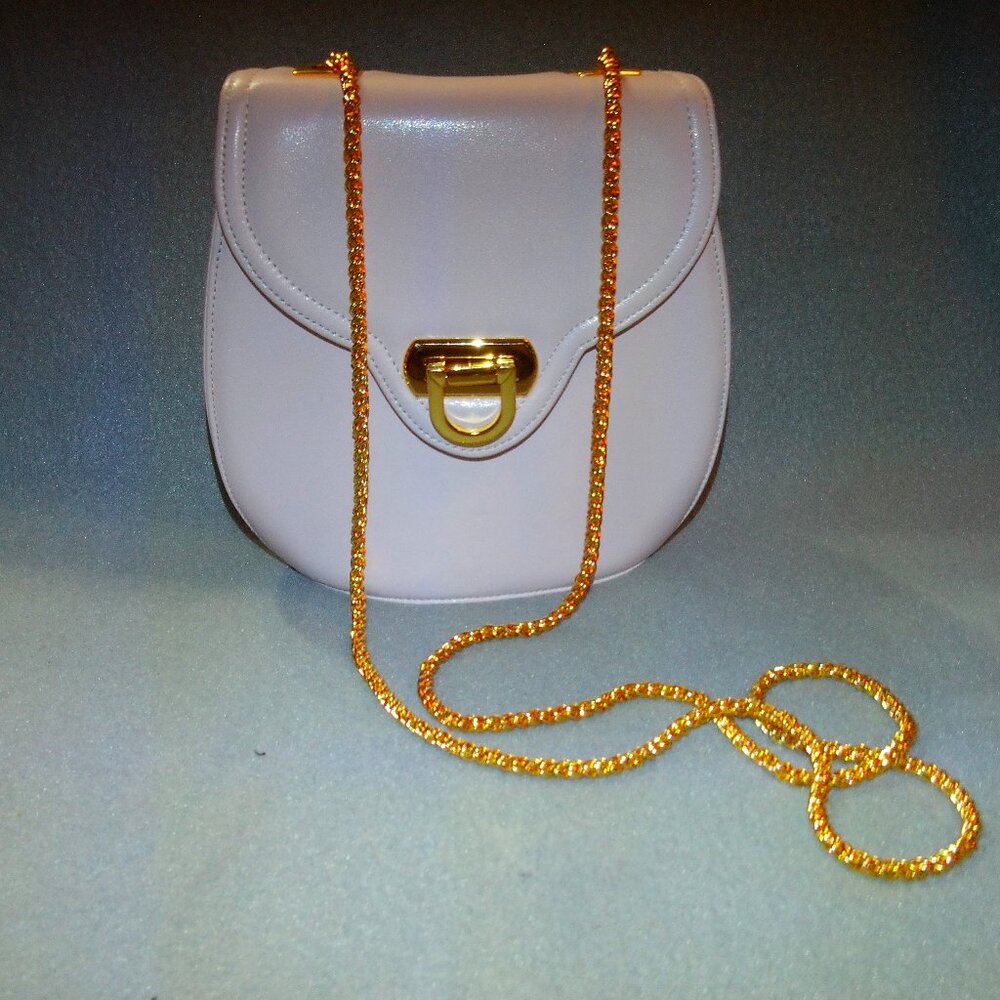 Frenchy of California- Pink Leather Evening Bag